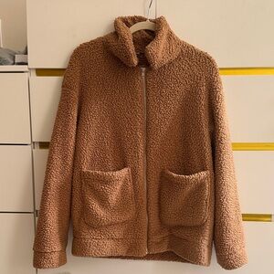 PRETTYGARDEN Winter Sherpa Fleece Oversized Brown
Trendy Jacket - Size S